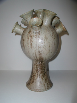 Spouted Clay Scultpure by Wisconsin artist Dennis Plamann